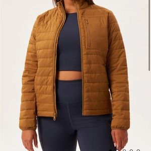 Girlfriend Collective Packable Puffer in Fox NWT